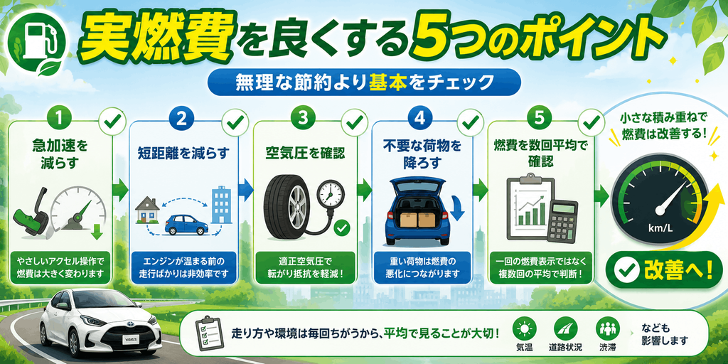 実燃費を良くする
