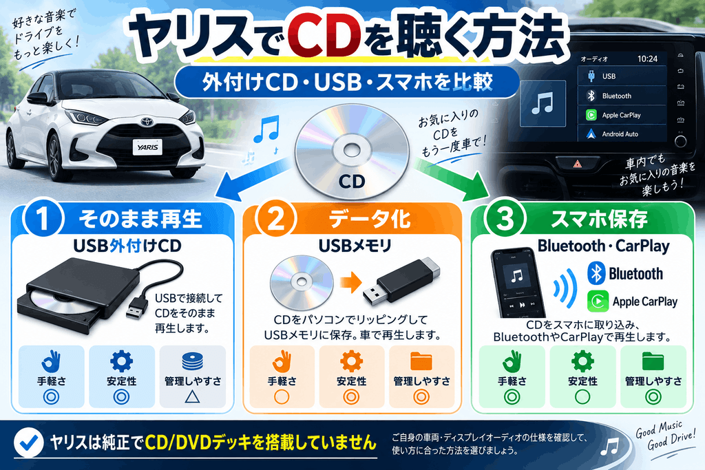CDを聞く方法