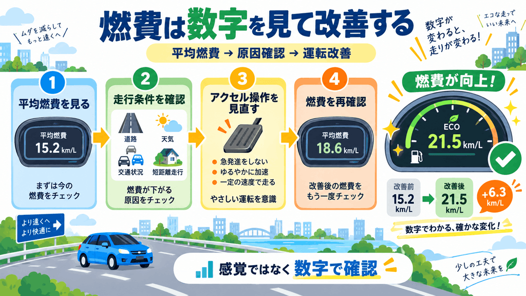 数字を見て改善
