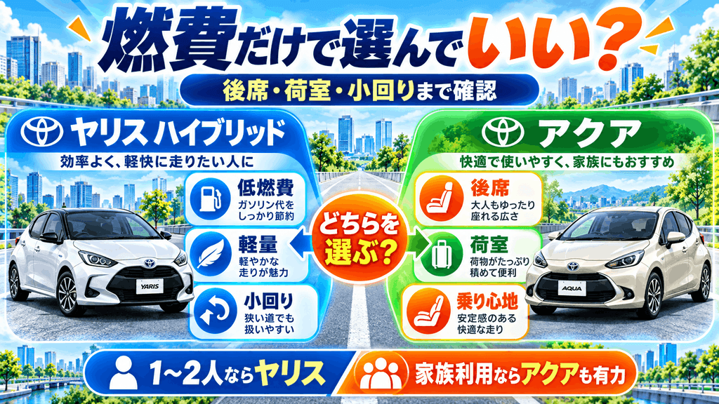 燃費だけで選んでいい?